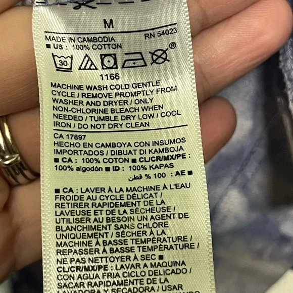 Womens Old Navy Dress TShirt Style Dress Tie Dye Size Purple Cotton Casual MED - Picture 2 of 4